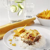 Tacogratäng av färsplattor från Lithells