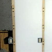 Wall insulation should be long lasting and not settle (see foam insulation on right). Cellulose insulation (left) can settle, leaving gaps in the wall cavity