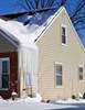Inadequate insulation causes heat to escape from a house. Icicles form when this heat warms up a home's roof and melts the snow.