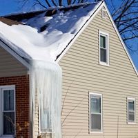 Inadequate insulation causes heat to escape from a house. Icicles form when this heat warms up a home's roof and melts the snow.