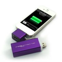 Mipow Power Tube 3000 lila + iPhone