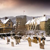 Stokesay Castle in the winter