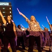 Pink Glove Dance video competition