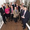 Mick Shaddock, left, chair of CESA, with some of the Foodservice Order of Merit recipients after the award ceremony at ExCeL