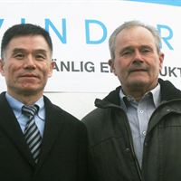 Lecheng Li, SInovel och Claes Bûhler, CRC Vindkraft