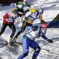 Ludmila Horka (CZE) på väg mot vinst i Red Bull NordiX 2012. 