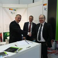 From left to right - Henk van Laar - Fresh Dynamics B.V, Paul Fryer - sales director of K3 AX and William Ball - product director of K3 AX 