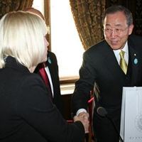 Jytte Guteland och Ban Ki-moon