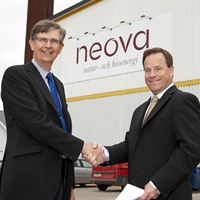 Claes Jägevall, Tibro kommun (t.v) och Torbjörn Claesson, Neova (t.h)