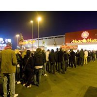 Köer utanför MM Malmö