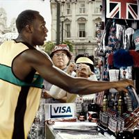 Usain Bolt i Visas nya TV-reklam
