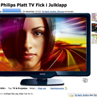 Julklappsannons Platt-TV