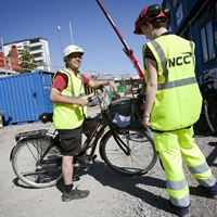 NCC:s Jan Sörensen och Emma Adolfi