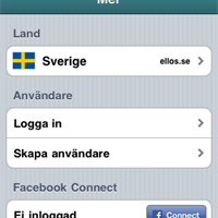 Ellos iPhoneapplikation - Mer 