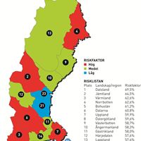 Riskkarta med landskapsnamn