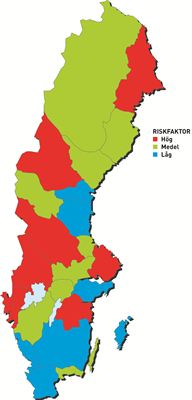 Riskkarta utan landskapsnamn