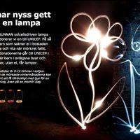 Gåvokort till IKEA SUNNAN solcellslampa