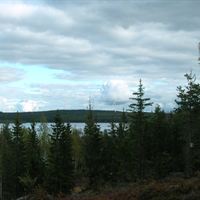 Fotomontage Korpfjället vindkraftpark