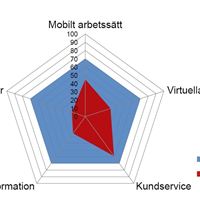Indexvärden för de fem dimensionerna