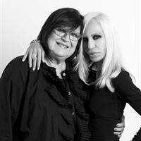 Margareta van den Bosch and Donatella Versace