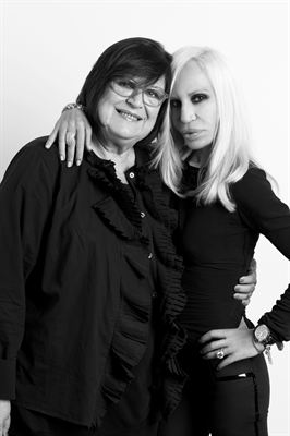Margareta van den Bosch and Donatella Versace