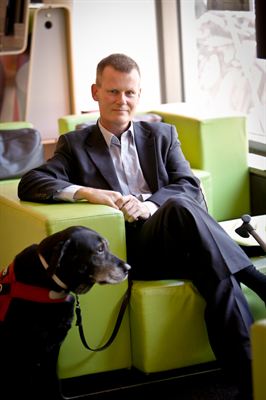 Magnus Berglund, handikappambassadör på Scandic
