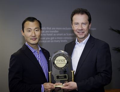 Accepting accolade