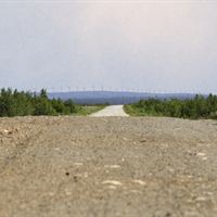 Fotomontage - Vindkraftparken i Blaikenområdet. 