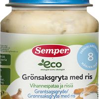 Grönsaksgryta med ris 8 mån