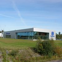 Husqvarnas nya fabrik i Åsbro.