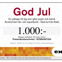 expert presentkort jul