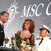 Sophia Loren vid dop MSC Musica 29 juni 2006