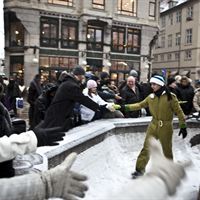 Grøn hjælper i Storkespringvandet