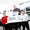 JYSK-ejer Lars Larsen ved forlængelsen af sponsoratet af Dansk Handicap Idræts-forbund. 
