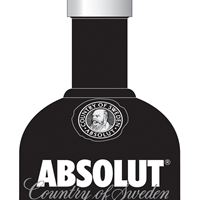 ABSOLUT 100 flaska