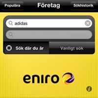 Produktsök eniro.se mobil