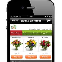 Blommor i Eniroappen
