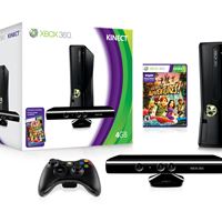 Xbox 360 4Gt -konsoli, Kinect-sensori ja Kinect Adventures -peli 