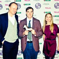 Stellan Skarsgård, Gus Van Sant and Holly Hunter at Stockholm Visionary Award 2010