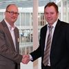 Morten M. Karlsen i Sharp og Lars-Erik Jacobsen i Visma