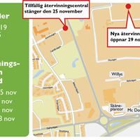 Hitta till Staffanstorps nya återvinningscentral