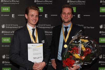 v Klarnas grundare: Niklas Adalberth och Sebastian Siematkowski