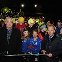 Per Langer och Sten Nordin inviger Älvsjöspåret