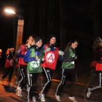 Invigningsrunda av upplysta Älvsjöspåret