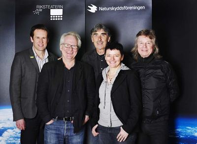 Svante Axelsson, Olle Törnqvist, Lasse Åberg, Birgitta Englin och Janne Schaffer. Foto: Anna Huerta