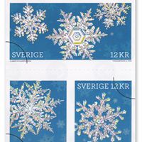 Frimärksutgåvan Snökristaller