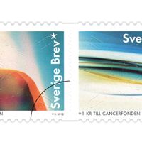 Postens välgörenhetsfrimärke 2012 till förmån för Cancerfonden