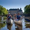 Kanoting i Svartån utanför Örebro slott. Foto: Ove Lundqvist