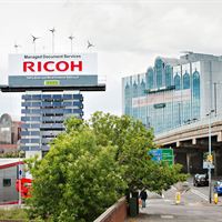 Ricoh eko-skylt