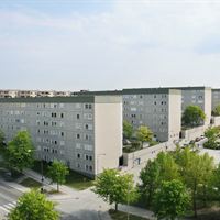 Exempelillustration över upprustat område - före